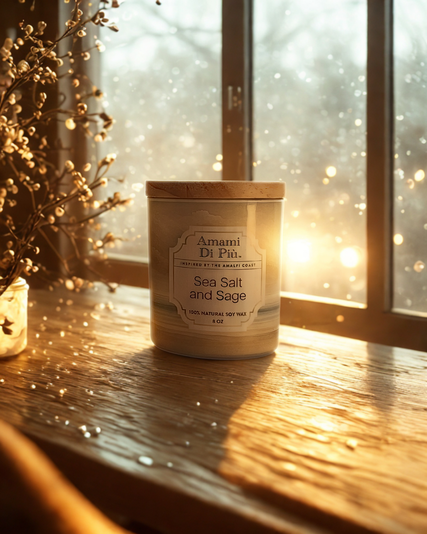 Scented Candle - Sea Salt and Sage