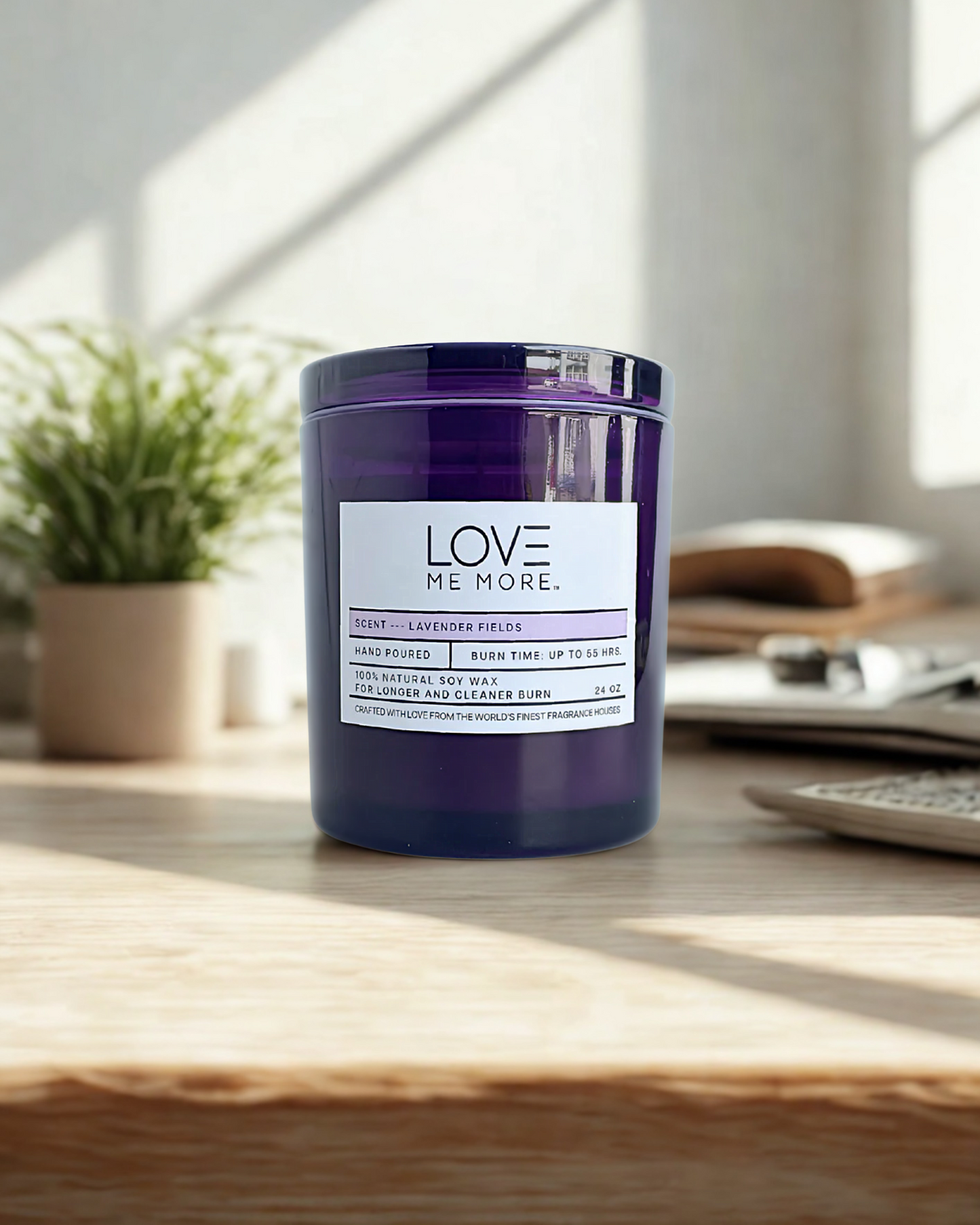 Glass Lid Candle - Lavender Fields