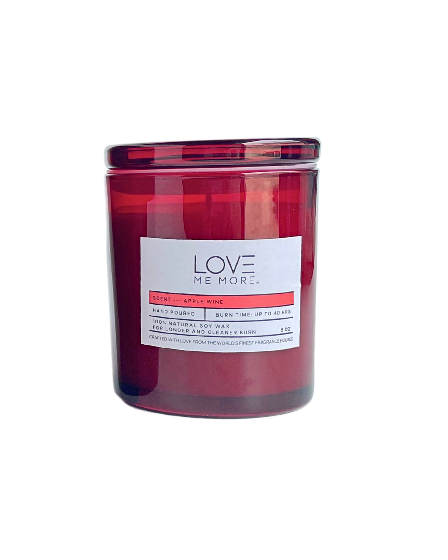 Glass Lid Candle - Apple Wine