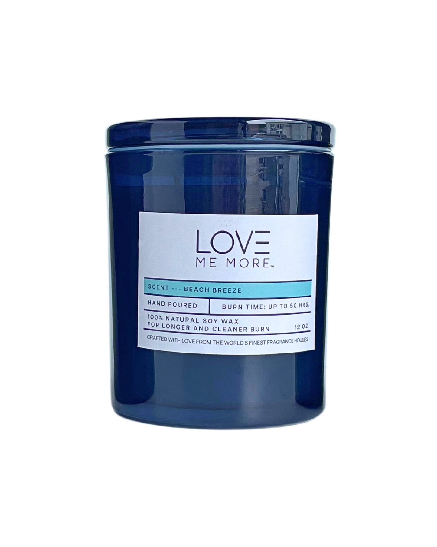 Glass Lid Candle - Beach Breeze