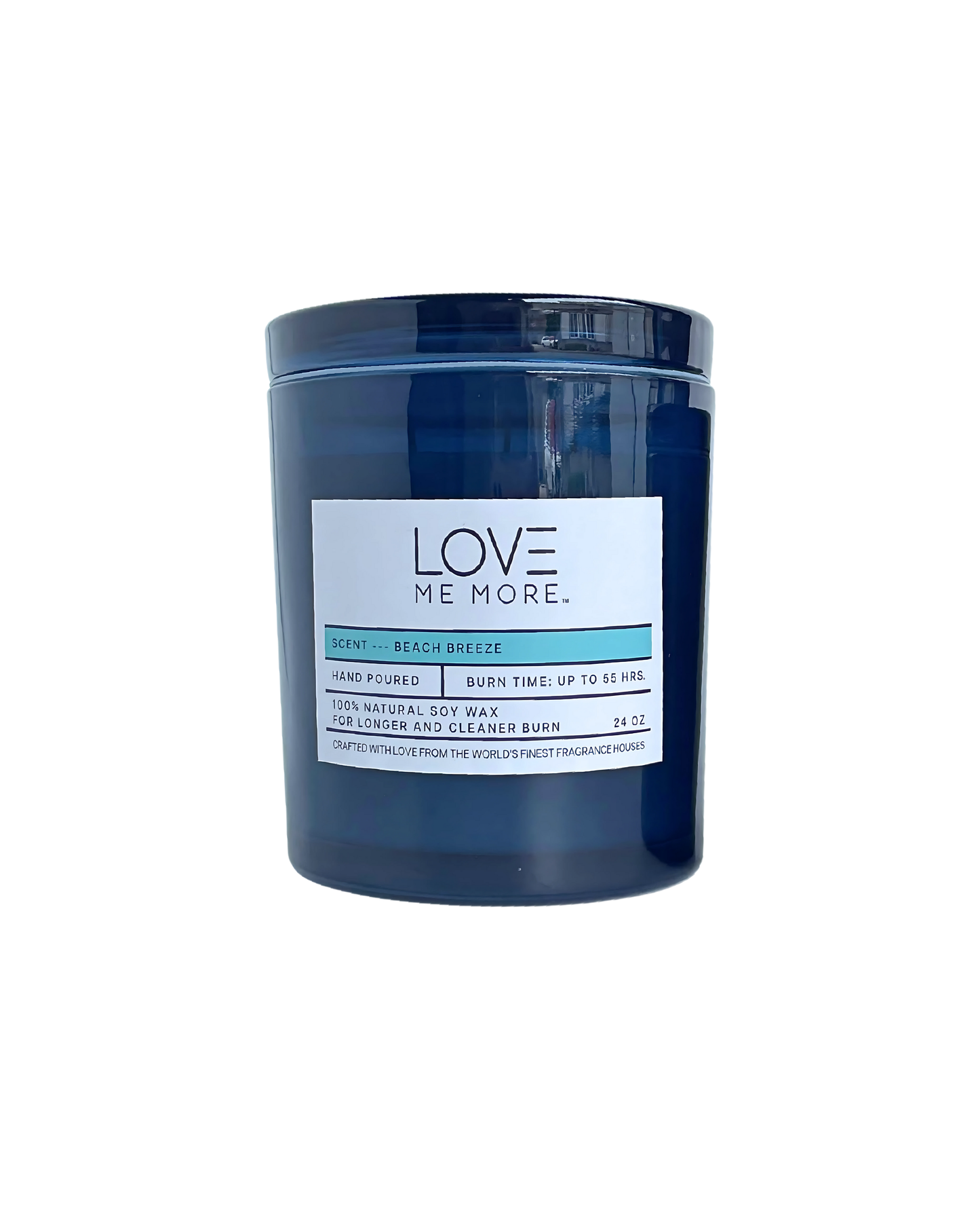 Glass Lid Candle - Beach Breeze