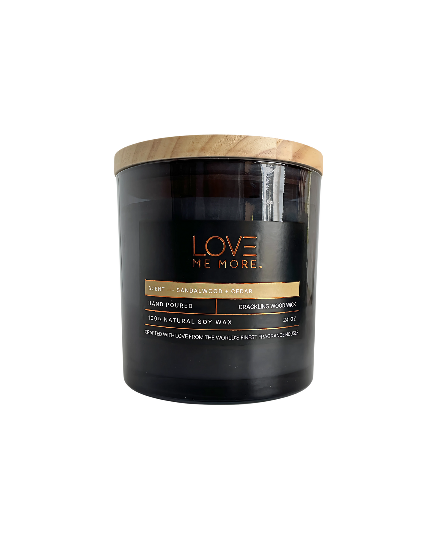 Wood Wick Candle - Sandalwood + Cedar