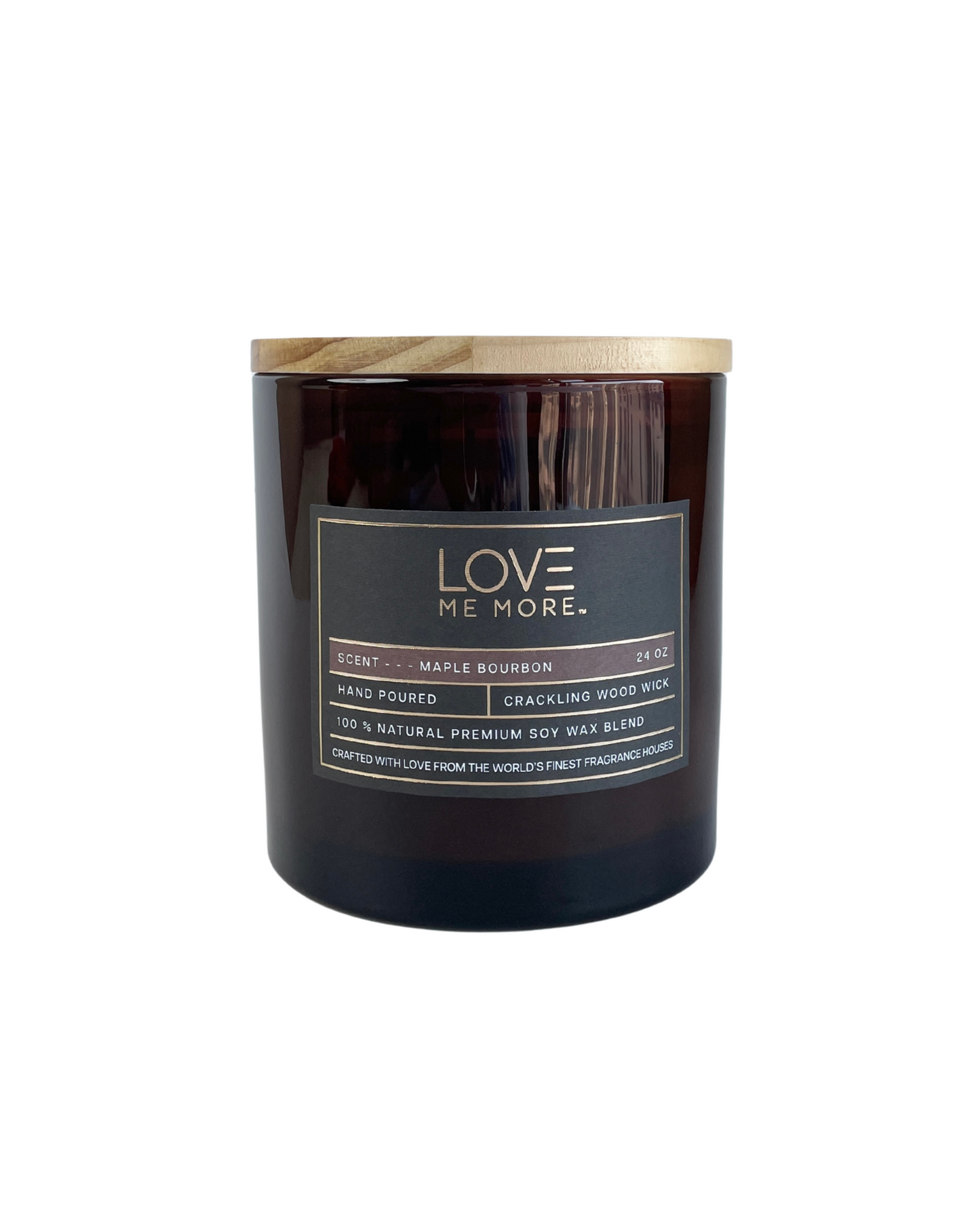 Wood Wick Candle - Maple Bourbon
