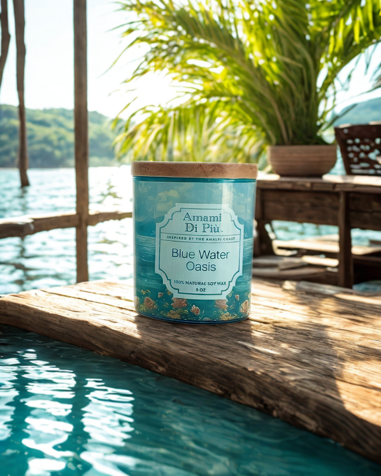Scented Candle - Blue Water Oasis