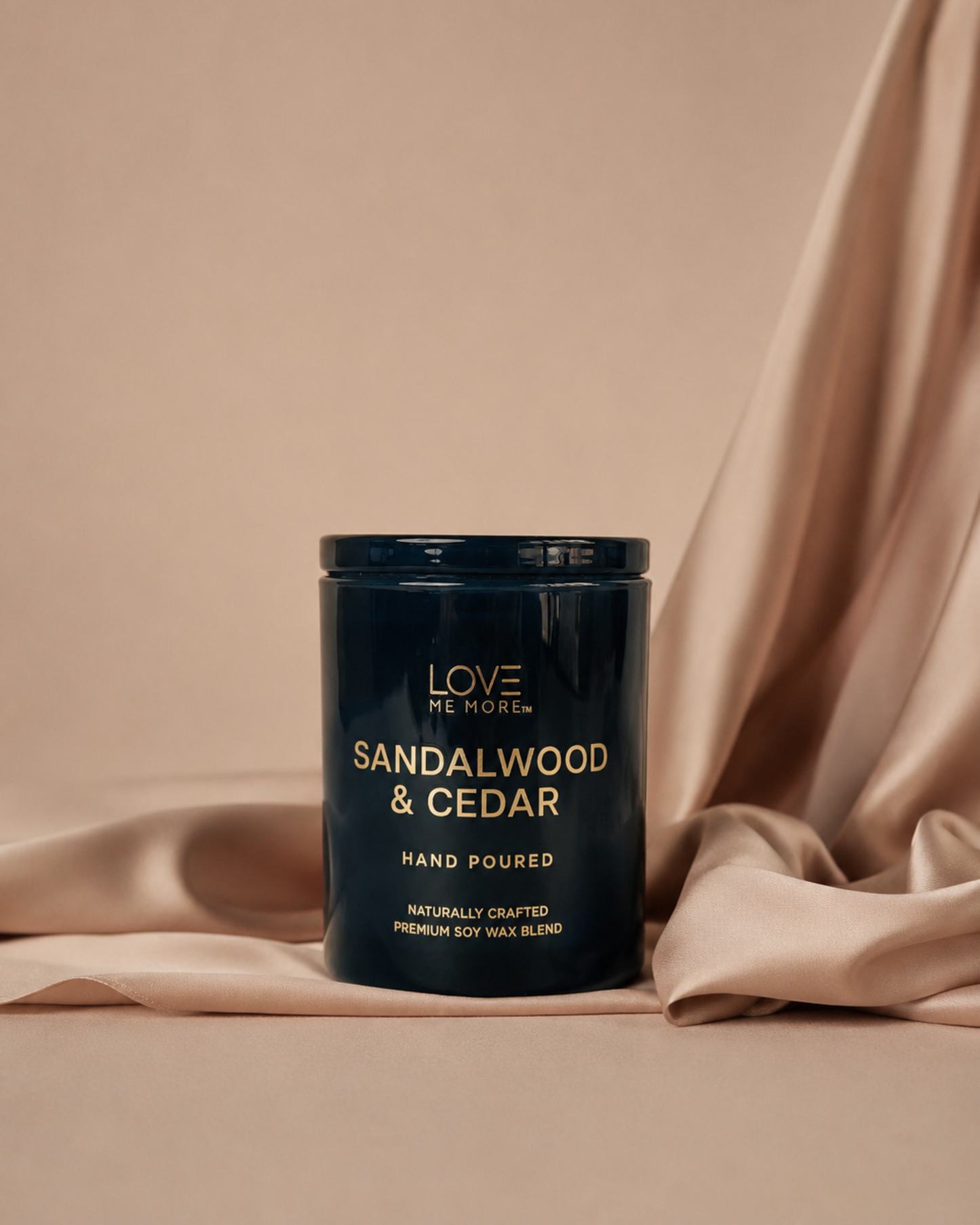 Glass Lid Candle - Sandalwood & Cedar
