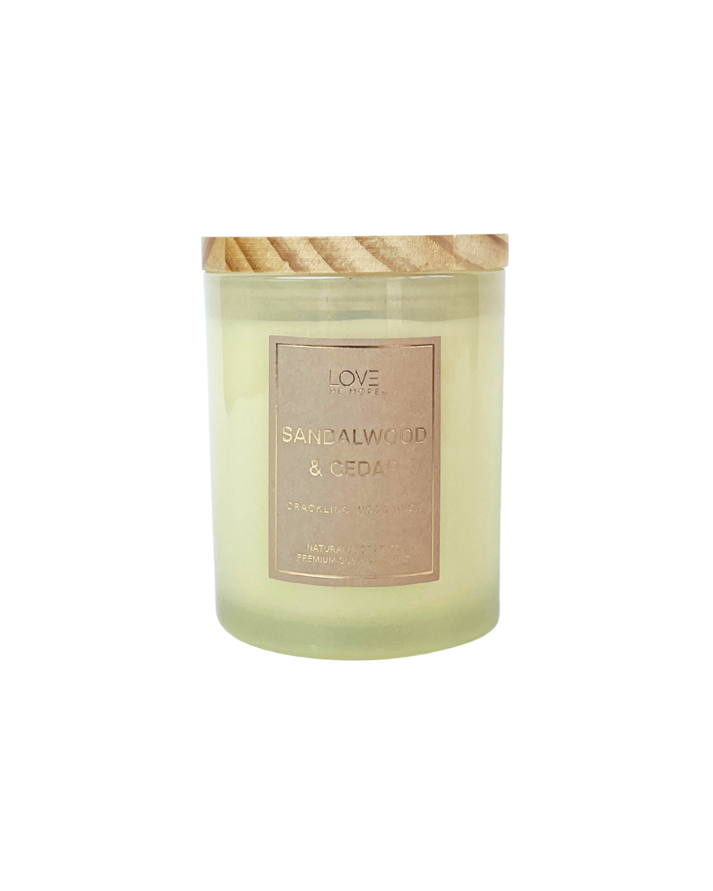 Wood Wick Candle - Sandalwood & Cedar