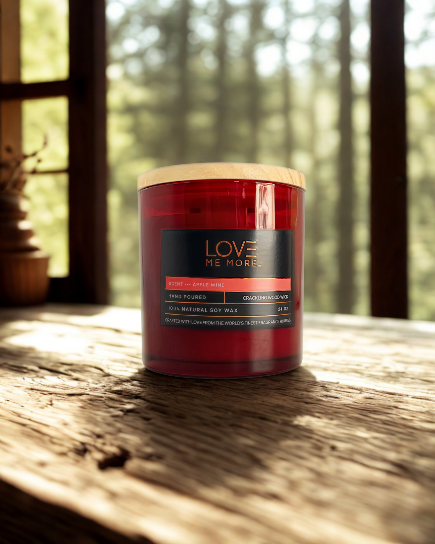Wood Wick Candle - Apple Wine