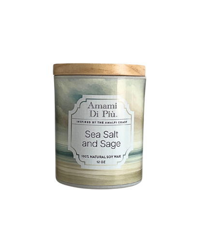 Scented Candle - Sea Salt and Sage