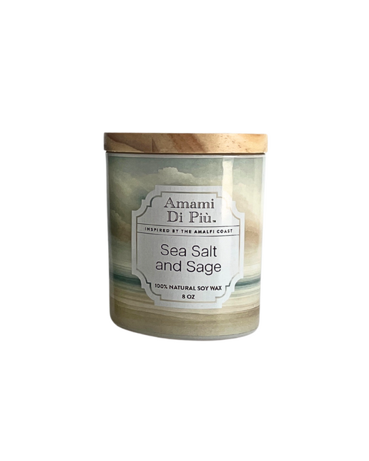 Scented Candle - Sea Salt and Sage