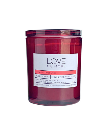 Glass Lid Candle - Apple Wine