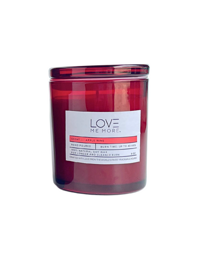 Glass Lid Candle - Apple Wine