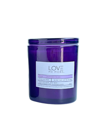 Glass Lid Candle - Lavender Fields
