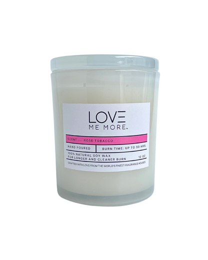 Glass Lid Candle - Rose Tobacco