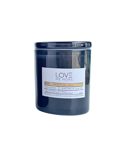 Glass Lid Candle - Sandalwood + Cedar