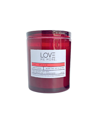 Glass Lid Candle - Apple Wine