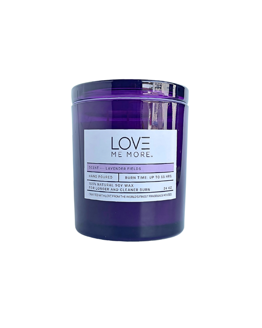 Glass Lid Candle - Lavender Fields