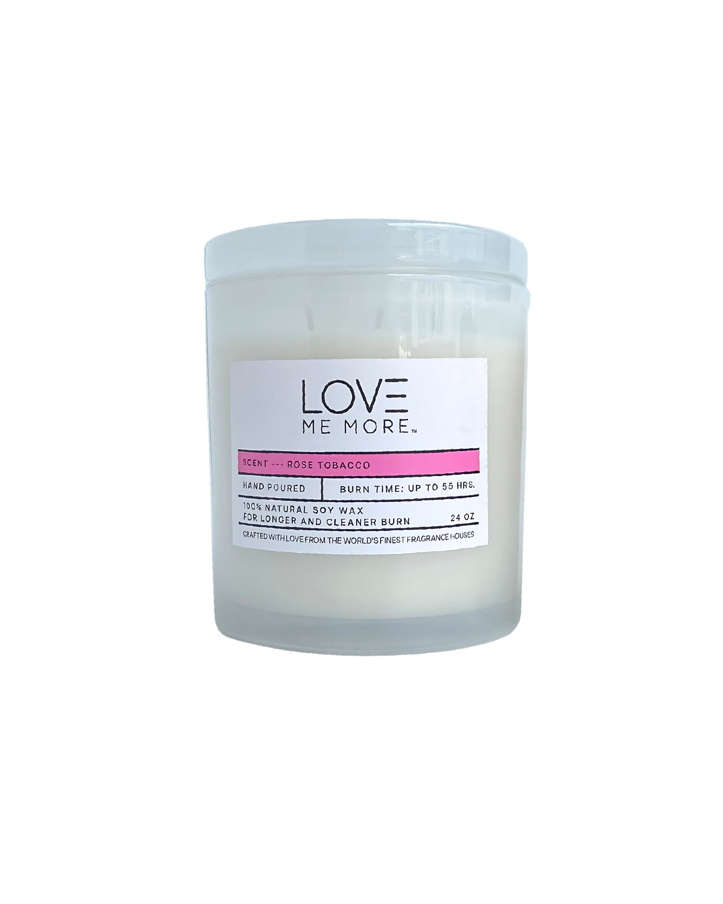 Glass Lid Candle - Rose Tobacco