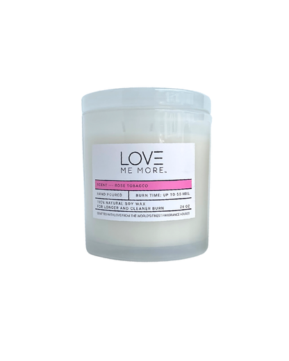 Glass Lid Candle - Rose Tobacco