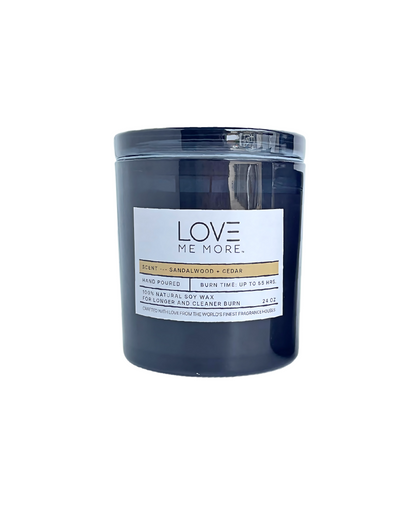 Glass Lid Candle - Sandalwood + Cedar