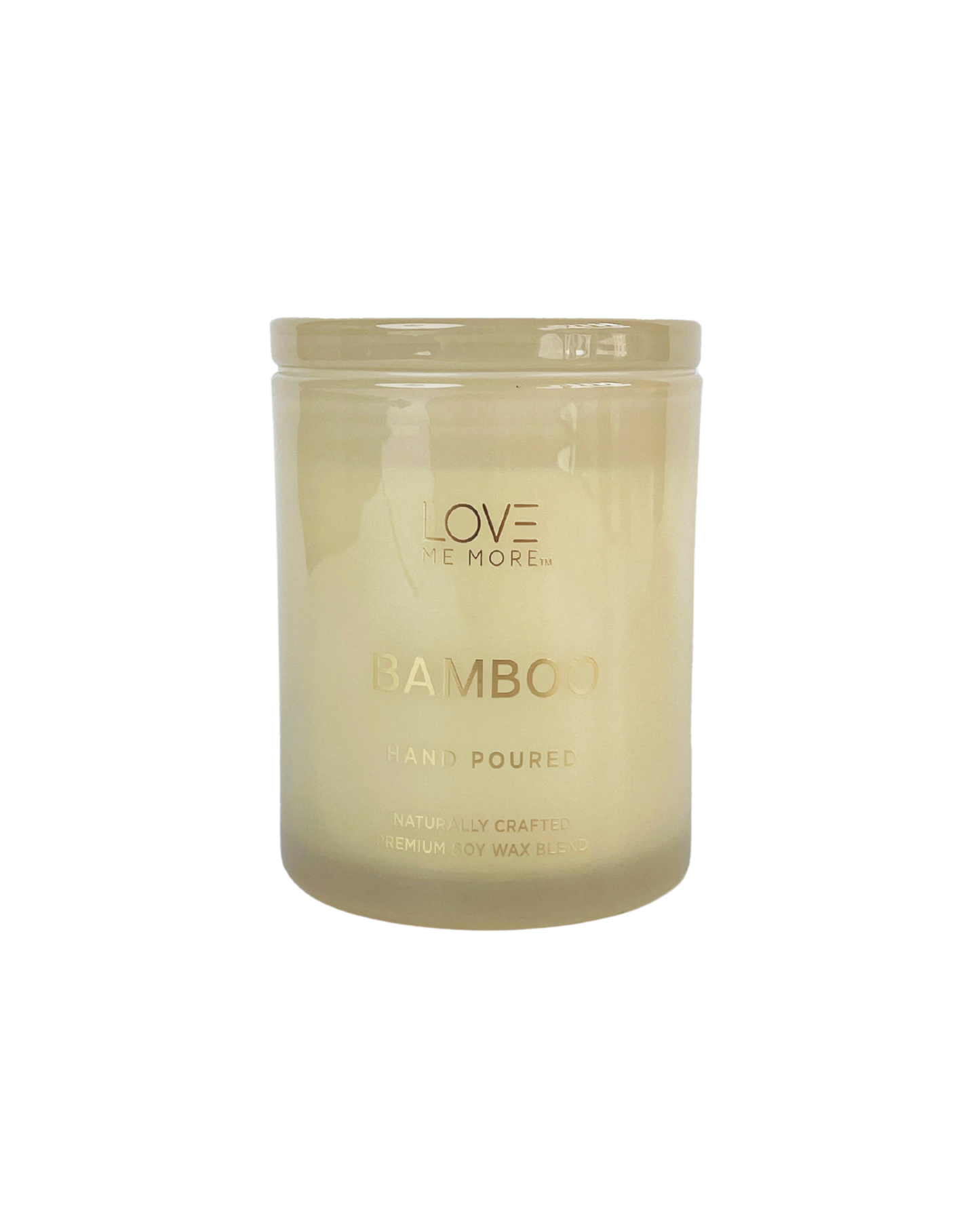 Glass Lid Candle - Bamboo