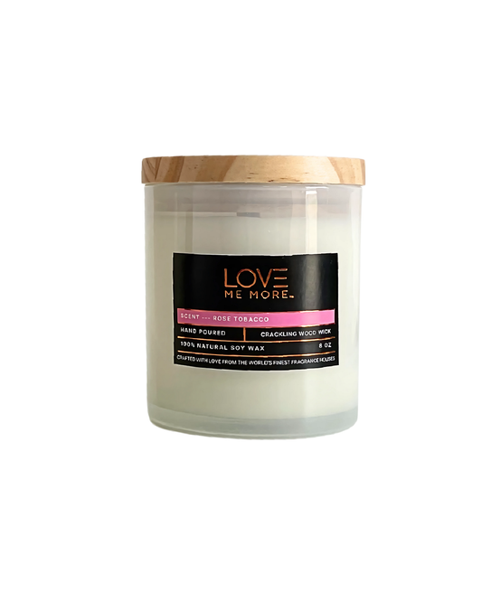 Wood Wick Candle - Rose Tobacco