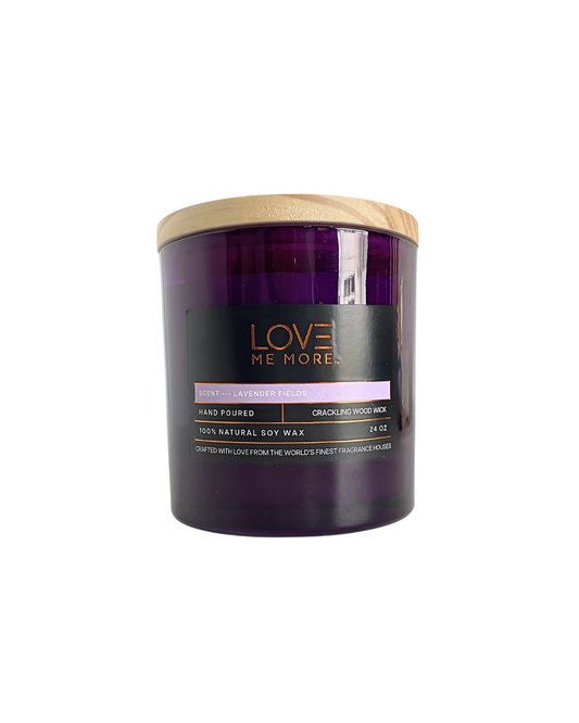Wood Wick Candle - Lavender Fields