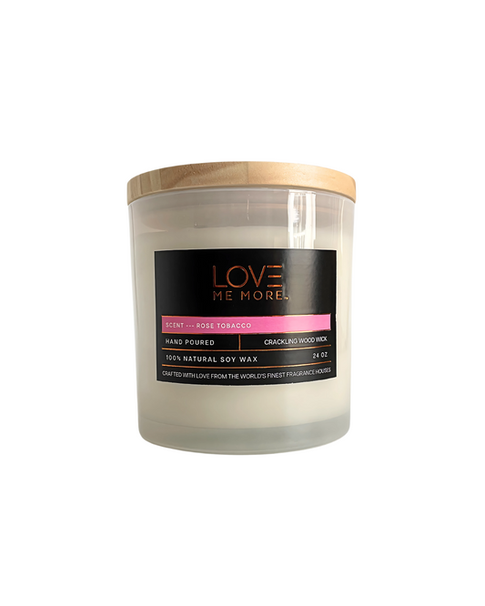 Wood Wick Candle - Rose Tobacco