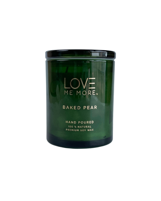 Glass Lid Candles - Baked Pear