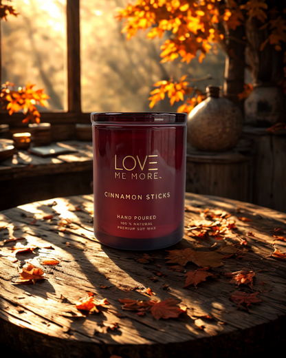 Glass Lid Candles - Cinnamon Stick
