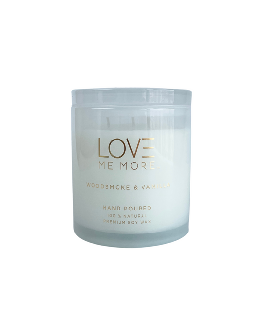 Glass Lid Candles - Wood Smoked & Vanilla