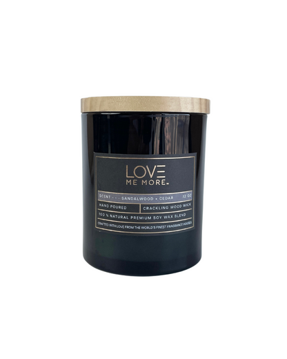 Wood Wick Candle - Sandalwood & Cedar