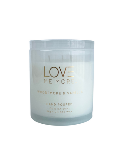 Glass Lid Candles - Wood Smoked & Vanilla